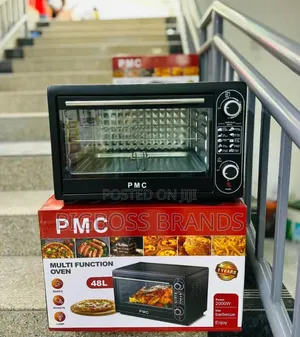 PMC Brand Multifunction Oven 48 Liters 2000 Watts Black (Nyeusi)