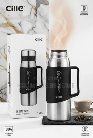 Cille Heavy Duty Stainless Steel Vacuum Flask / Thermos (1.2l)
