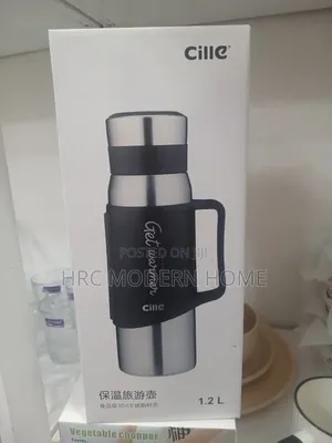 Cille Heavy Duty Stainless Steel Vacuum Flask / Thermos (1.2l)