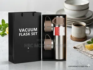 Modern Vacuum Flask Gift Set (Hot Cold) – Brand New