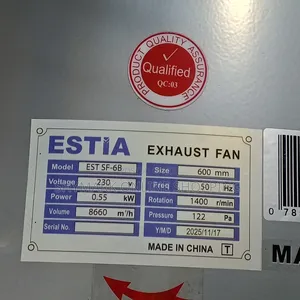 Estia Heavy Duty Exhaust Fan Size 600mm