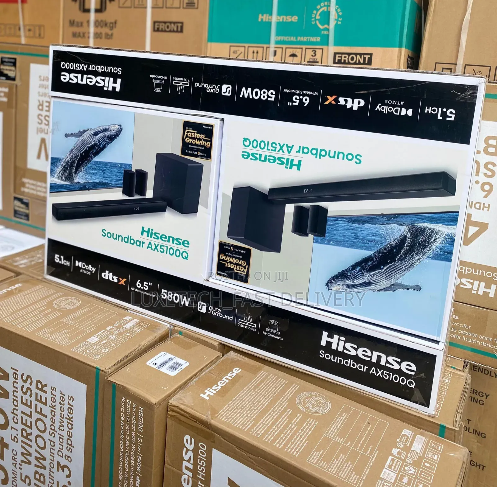 Hisense 580w Soundbar Ax5100q With Wireless Subwoofer