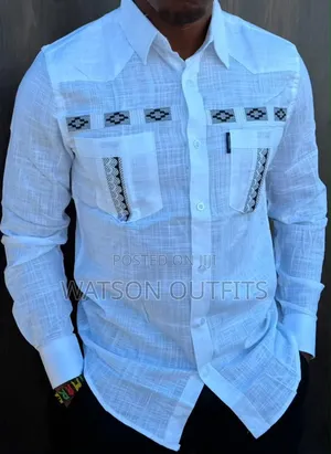 Men's New and Original Shirts or Shati Za Linen Materials Grade One 1
