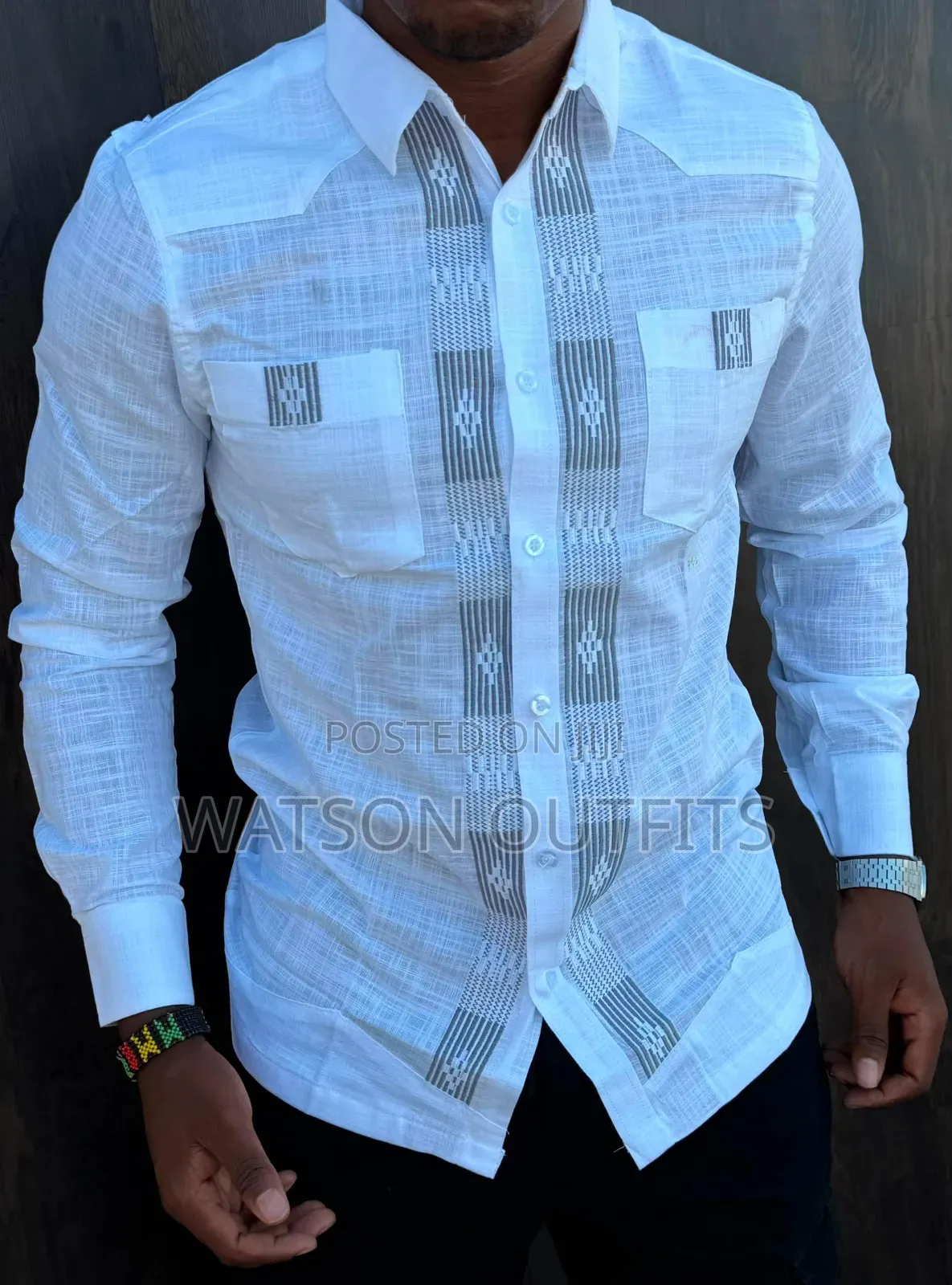 Men's New and Original Shirts or Shati Za Linen Materials Grade One 1
