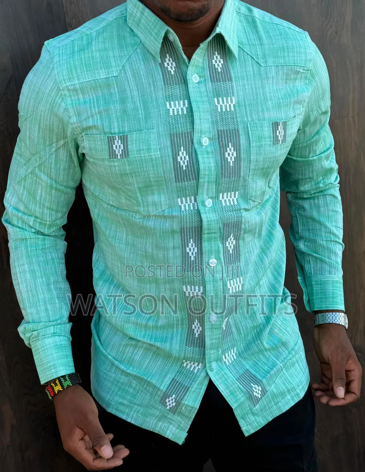 Men's New and Original Shirts or Shati Za Linen Materials Grade One 1