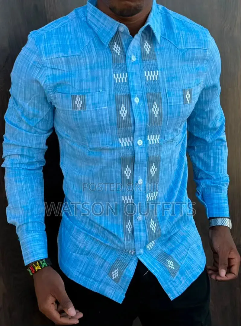 Men's New and Original Shirts or Shati Za Linen Materials Grade One 1
