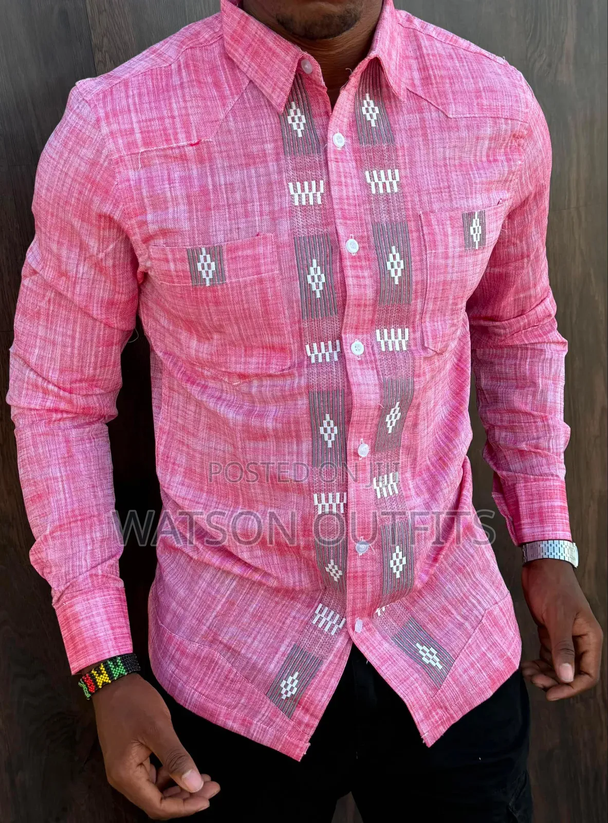 Men's New and Original Shirts or Shati Za Linen Materials Grade One 1