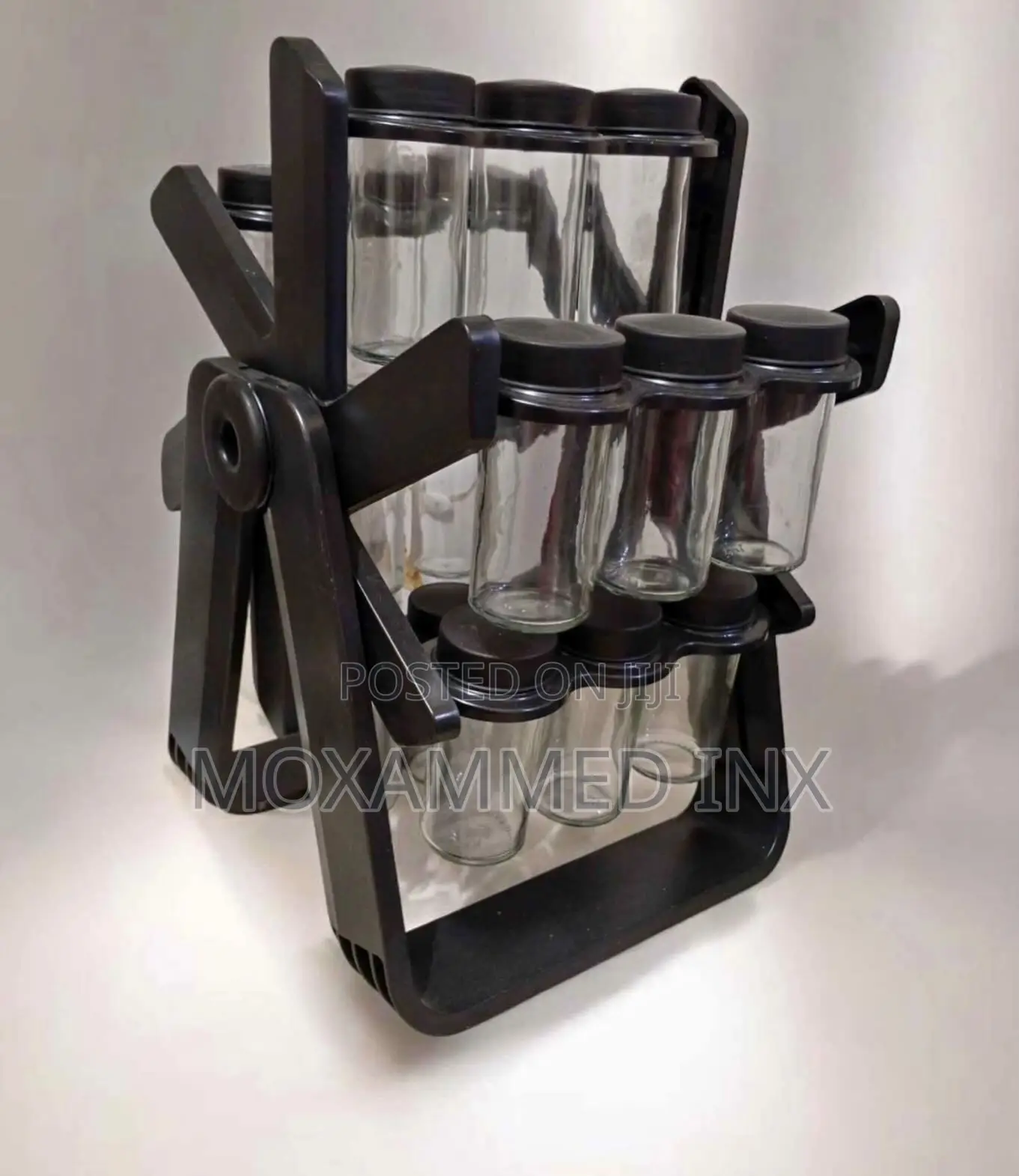 360-Degree Rotating Spice Rack Organizerthe Rack Holds 18
