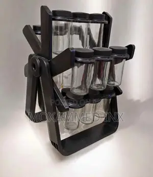360-Degree Rotating Spice Rack Organizerthe Rack Holds 18