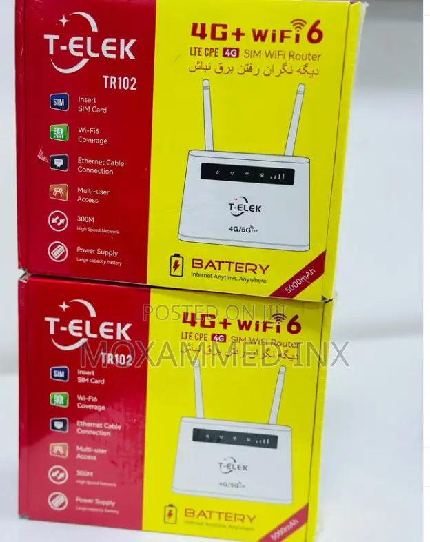 Telek 4g+ Wifĩ6lte Cpe 4g Sim Wifi Router