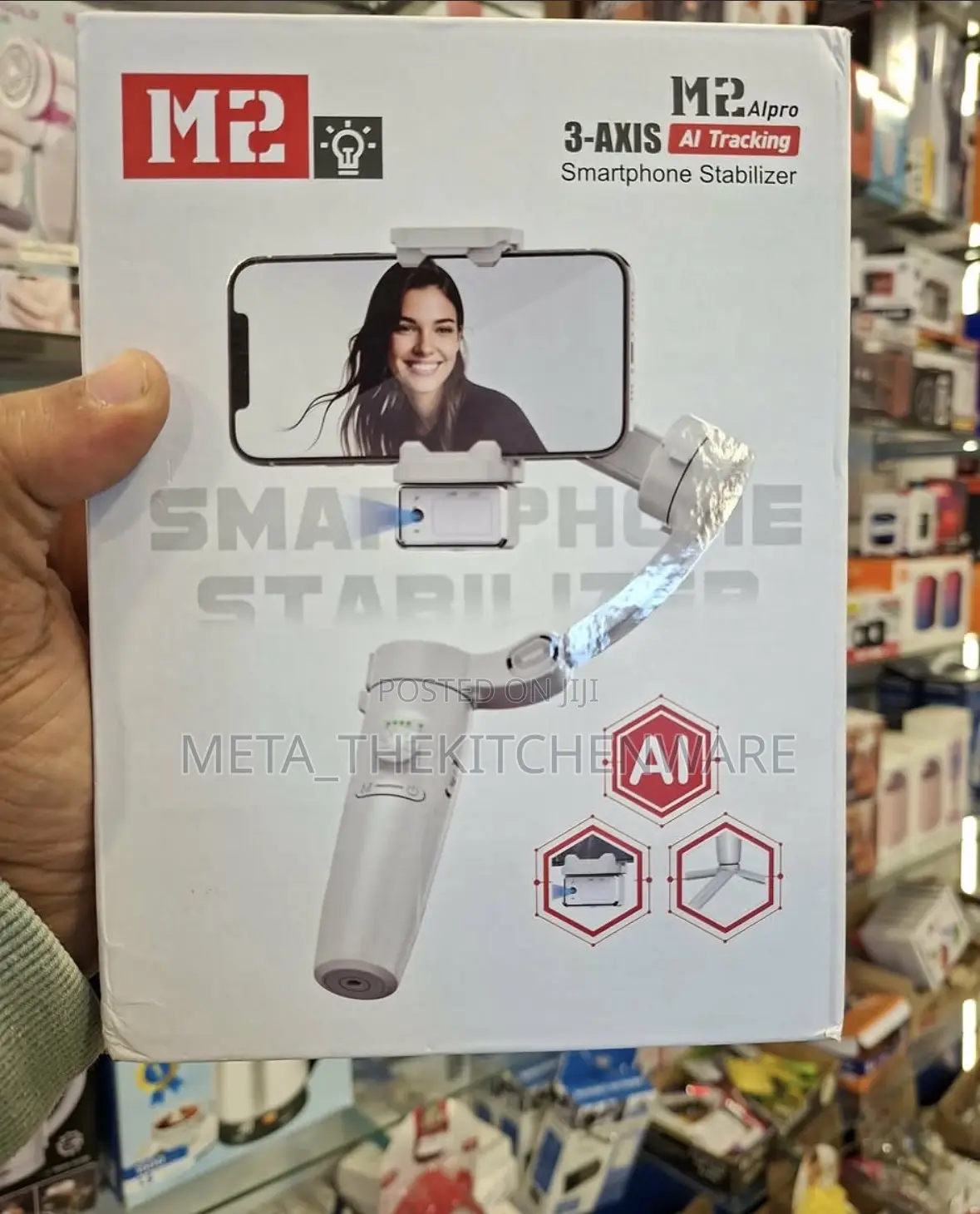 M2 Smartphone Gimbal Stabilizer With 3-Axis Stabilization