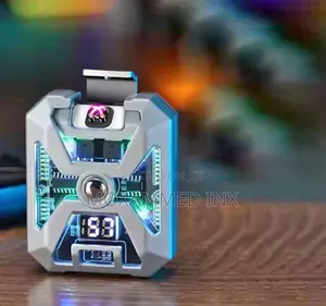 Electronic Smart Lighterwith a Transparent, Luminous Cyberpunk