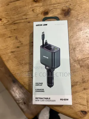 Green Lion Retractable 90w Car Charger