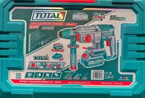 Total Cordless Rotary Hammer (Model Trhli202682) Set,Featuring a 20v