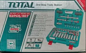 Total Tools 62-Piece 1/2” Socket Set (Model Tht121602)