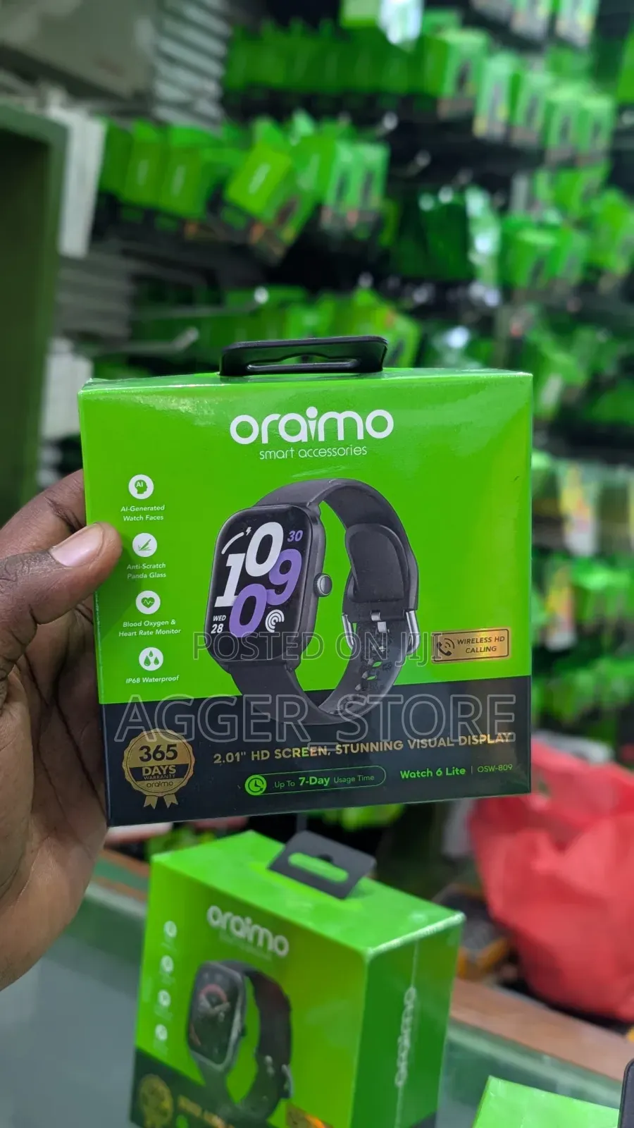 Oraimo Watch 6 Lite 2.01" Display Smartwatch