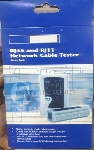 Rj45 and Rj11 Network Cable Tester