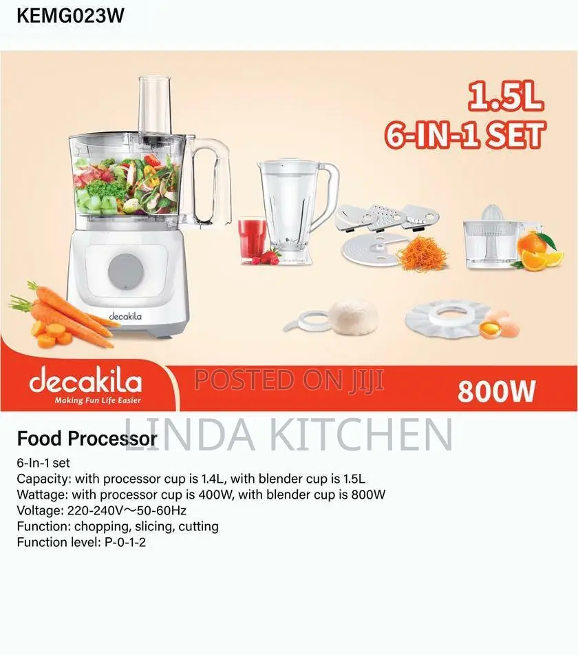 Dekakila Food Processor 6 in 1