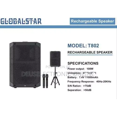 Mr Uk T802 Professional Bluetooth Speaker. Bass Control