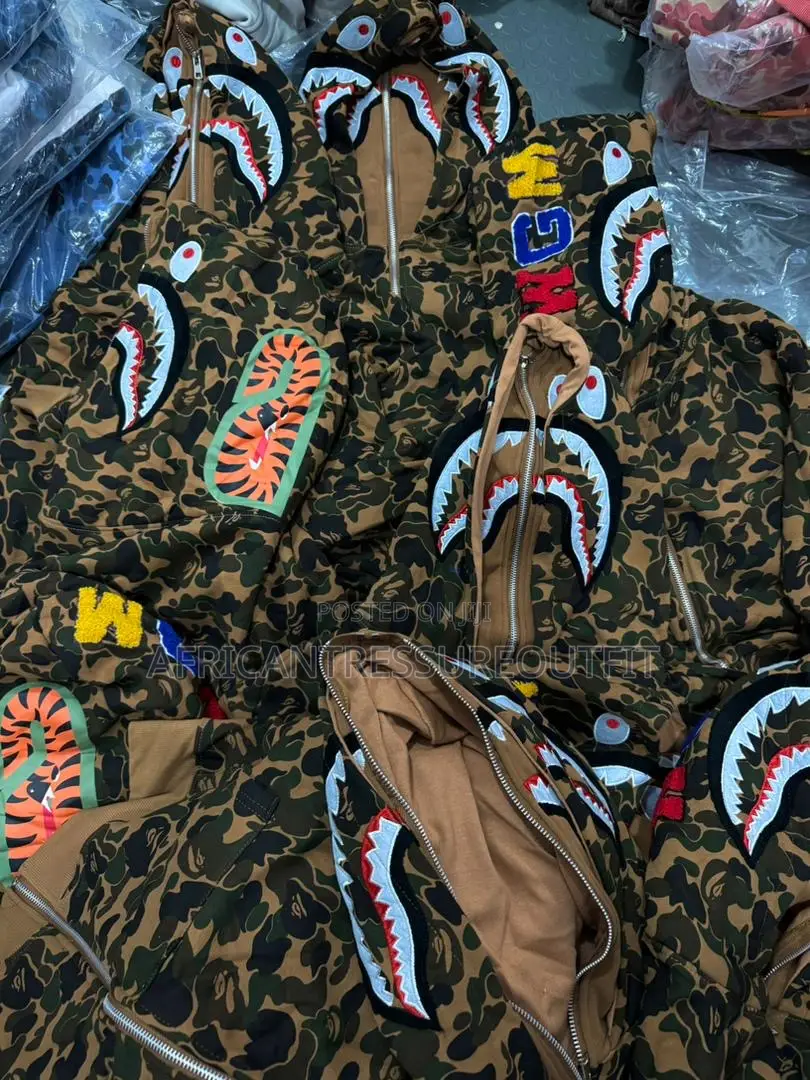 Bape Abc Camo Shark Full Zip- Up Hoodie Available