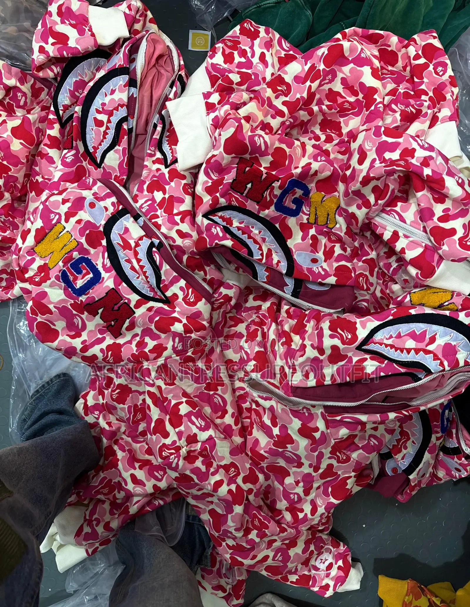 Bape Abc Camo Shark Full Zip- Up Hoodie Available