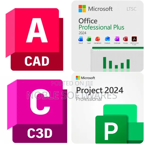 Autocad + Autocad Civil 3d + Microsoft Office + Project Pro