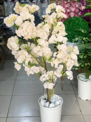 Artificial Cherry Blossom Flower Tree Ya Kuvutia Kwa Muonekano Ndani