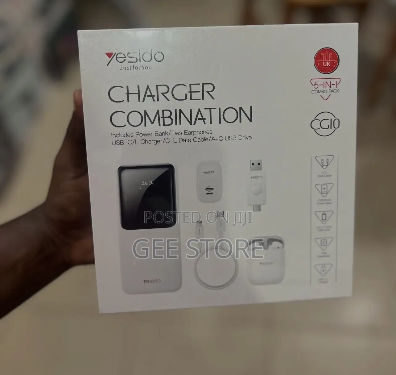 Yesido Cg10 Charger Combination Gift Box