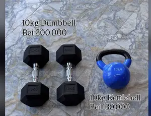 Perfect Combo Ya Hexagon 10kg Na Kettlebell 10kg