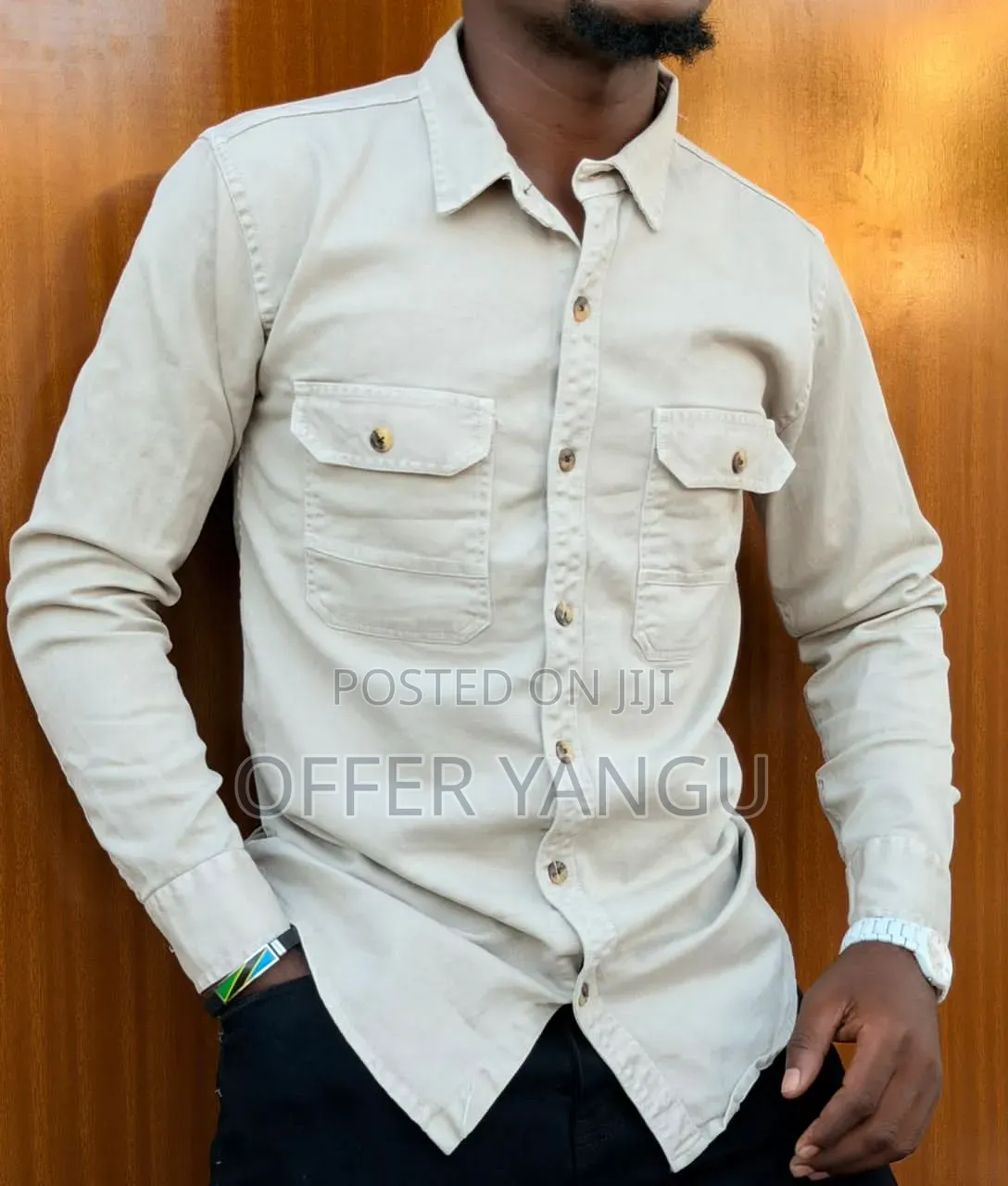 Cargo Jeans Shirt Long Sleeve