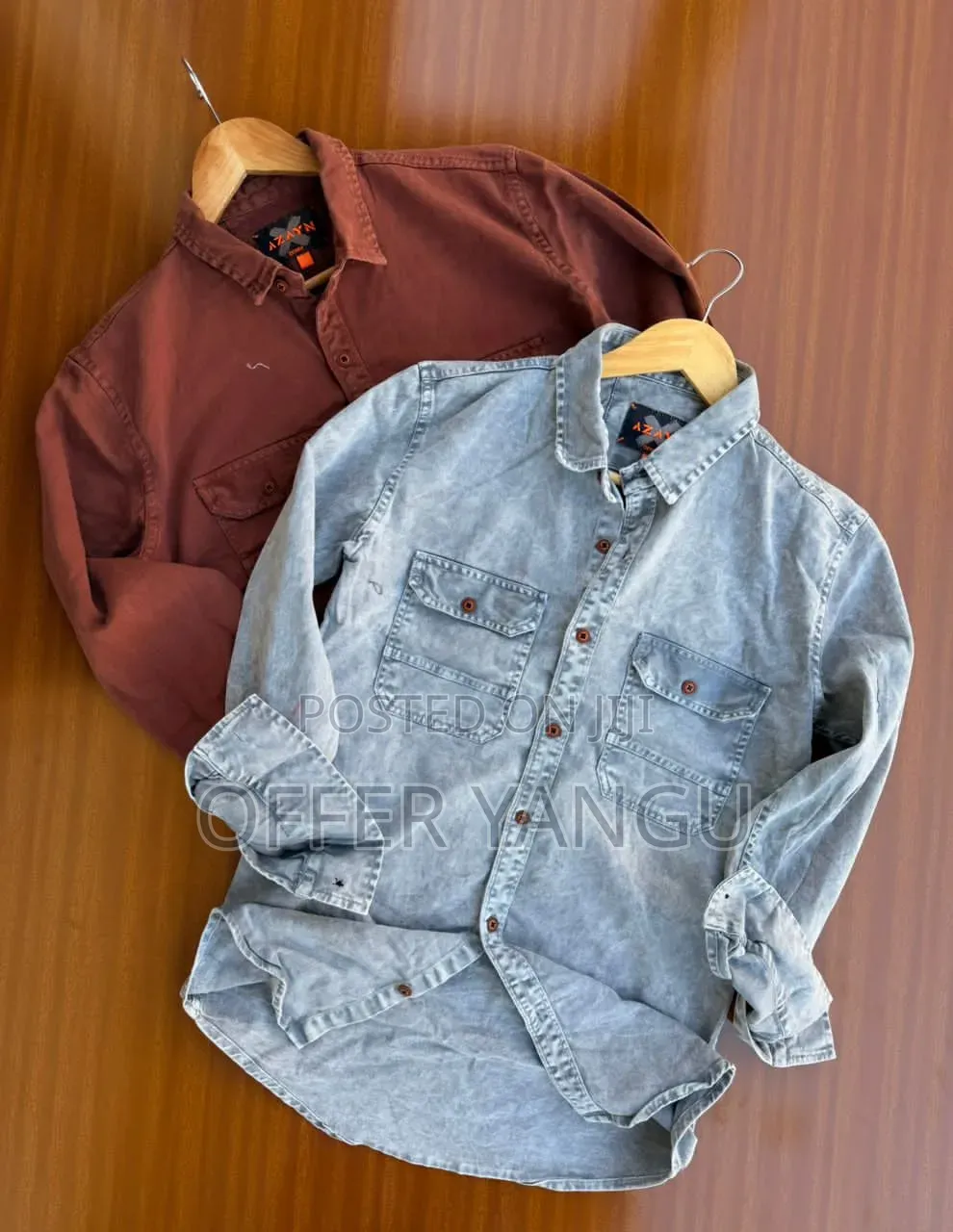 Cargo Jeans Shirt Long Sleeve
