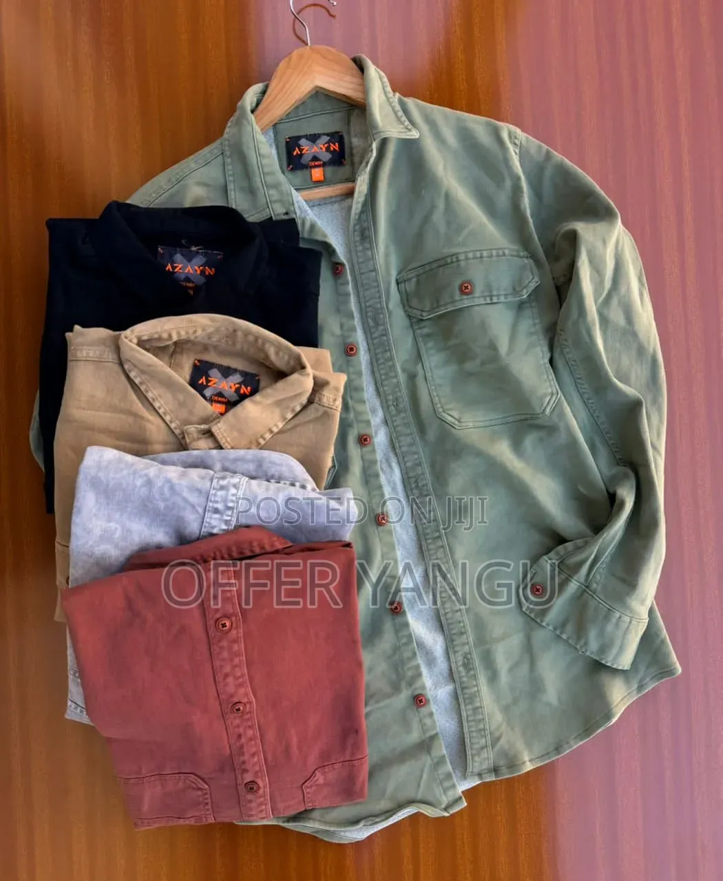 Cargo Jeans Shirt Long Sleeve
