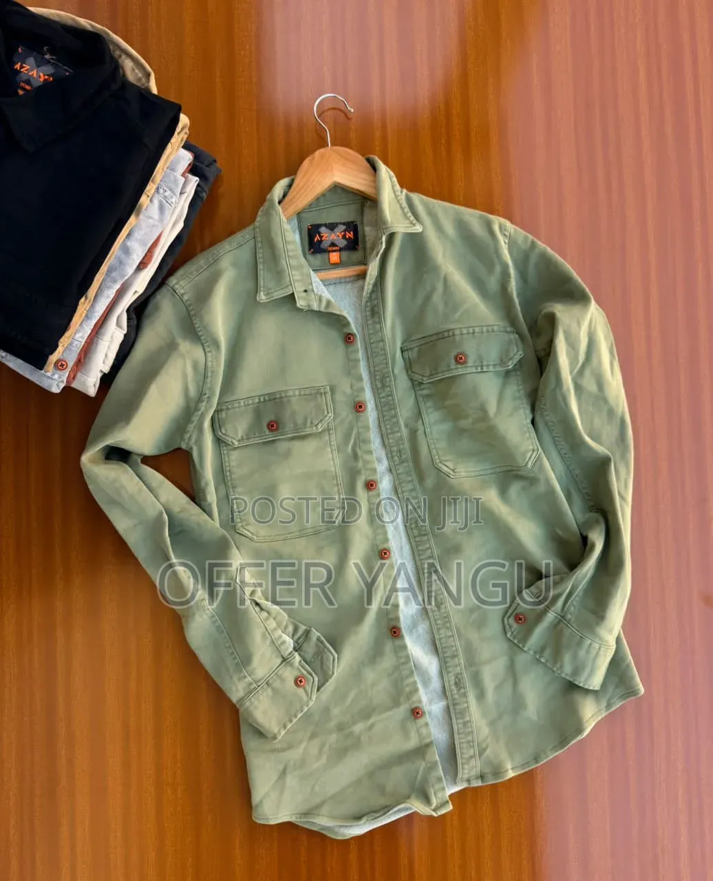 Cargo Jeans Shirt Long Sleeve