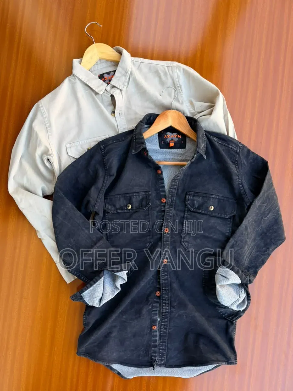 Cargo Jeans Shirt Long Sleeve