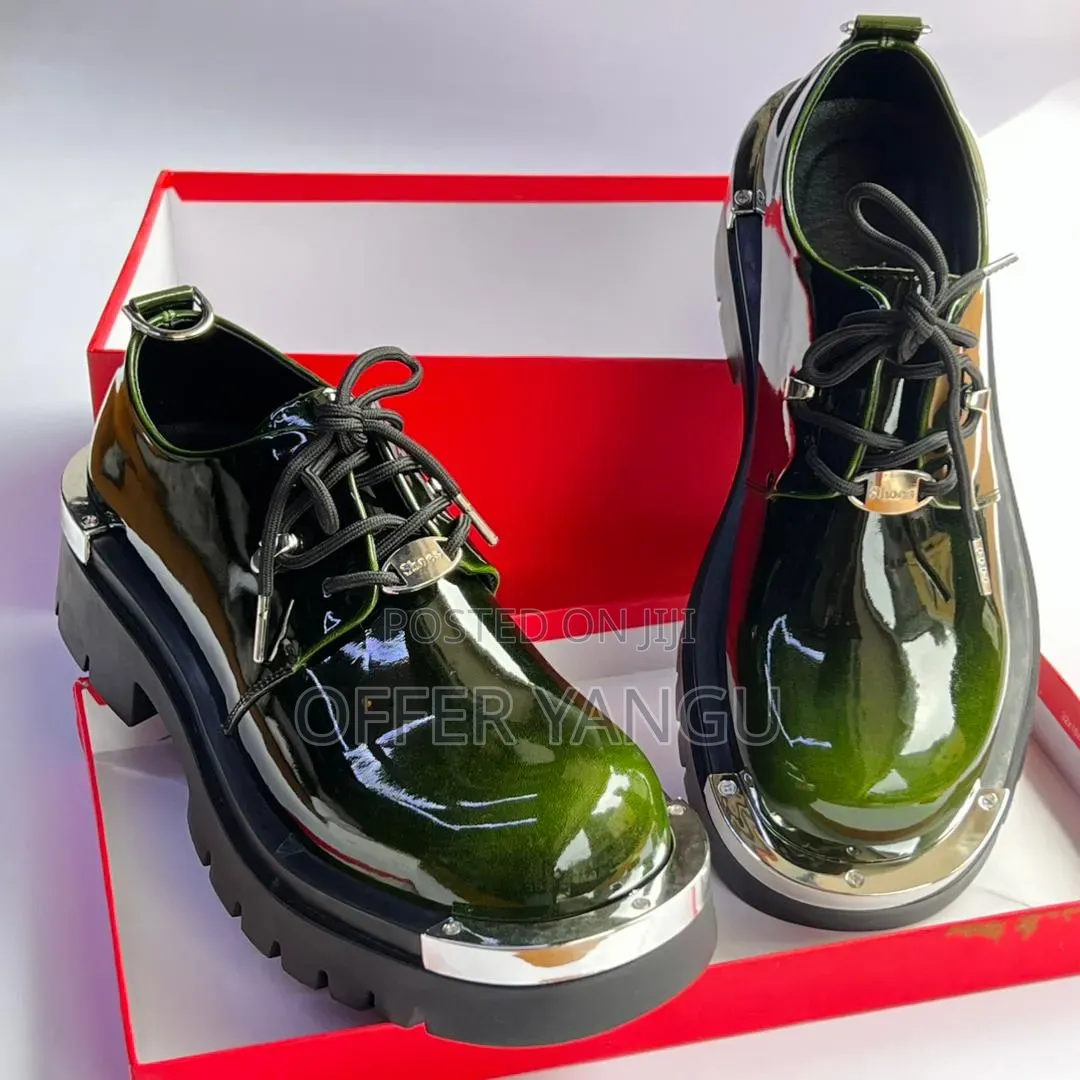 Balenciaga Patent Leather Derby Shoes