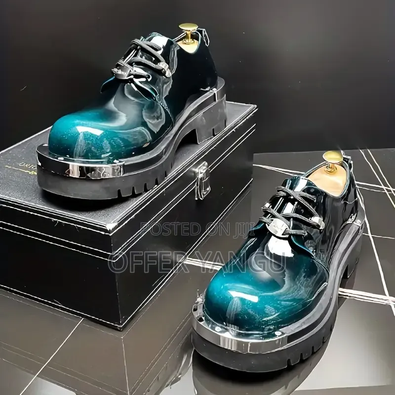 Balenciaga Patent Leather Derby Shoes