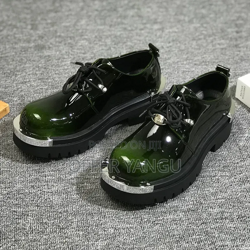 Balenciaga Patent Leather Derby Shoes