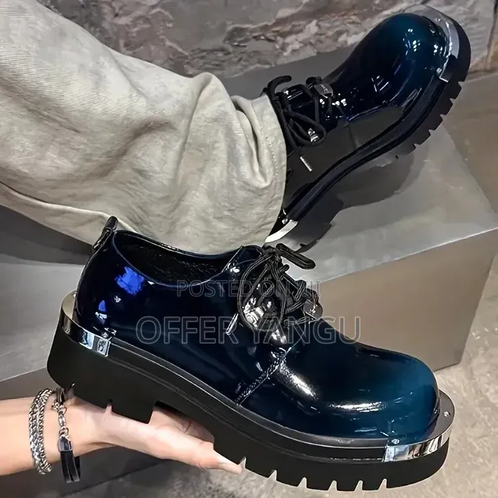Balenciaga Patent Leather Derby Shoes