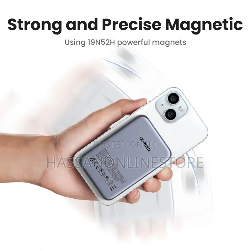 Ugreen 10000mah 20w Qi2 Magnetic Wireless Power Bank – Pb763
