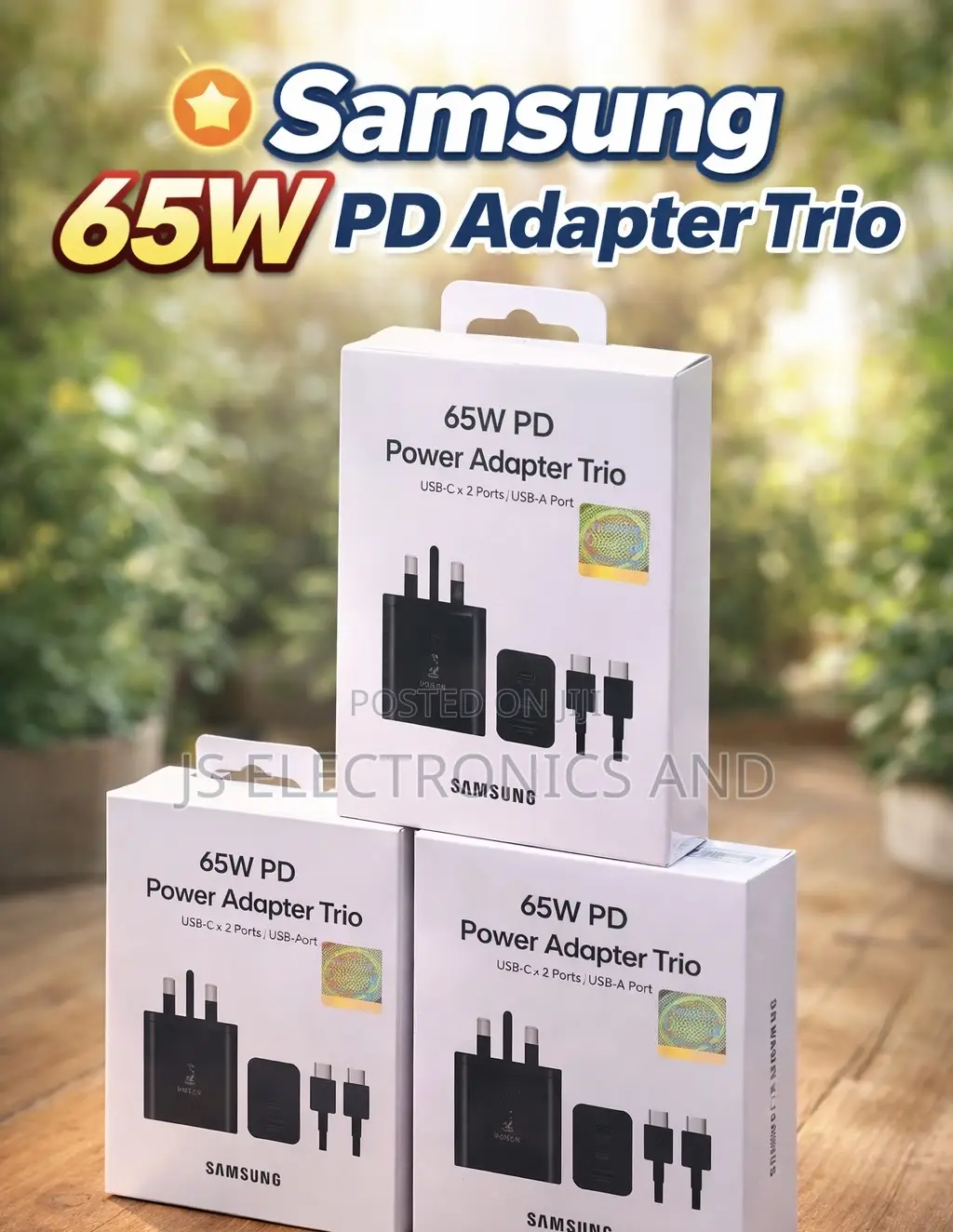 Samaung Super Fast Charging 65w Power Original Types to Types