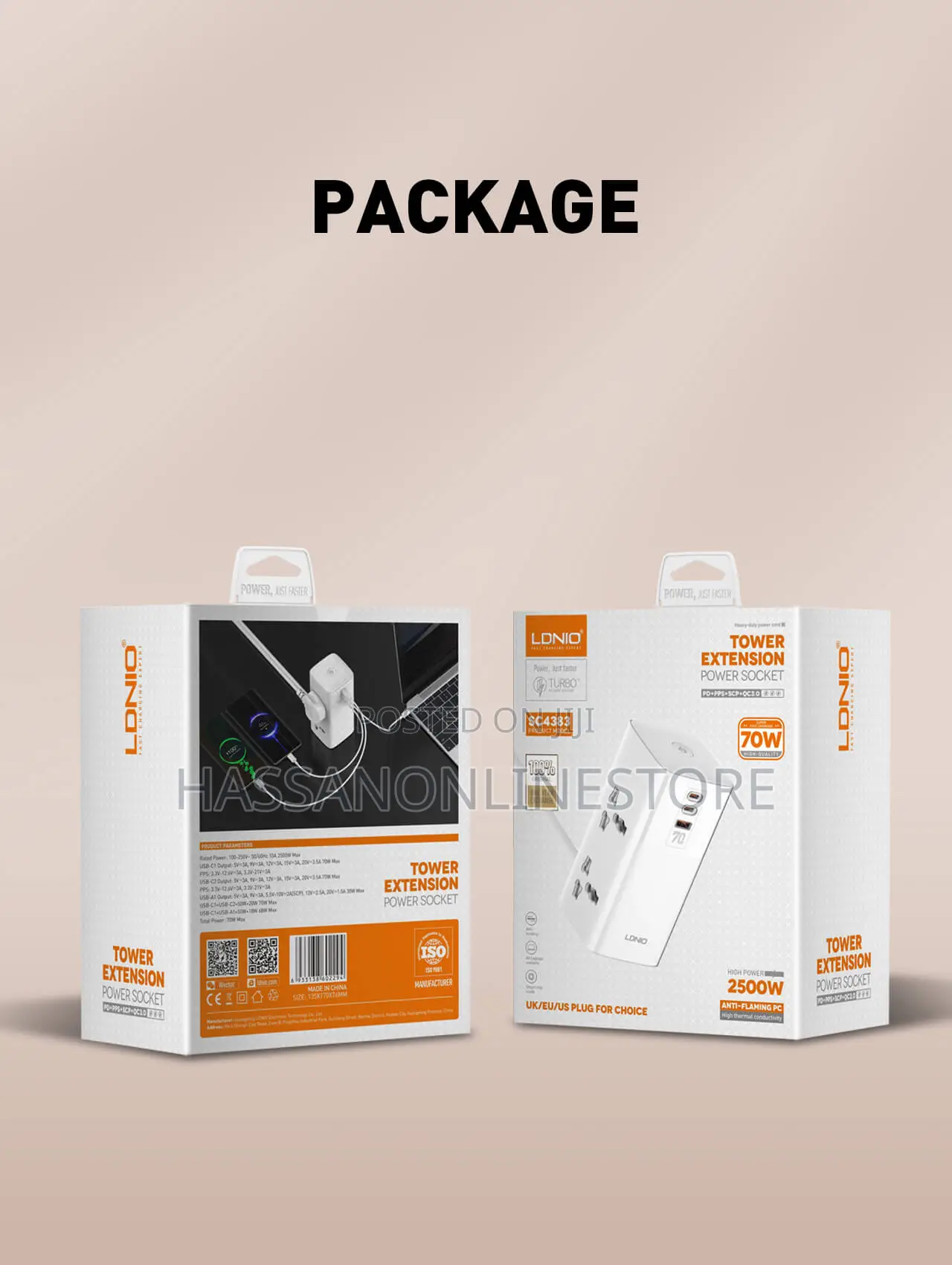 Ldnio Sc4383 70w Multifunctional Universal Desktop Power Adapter