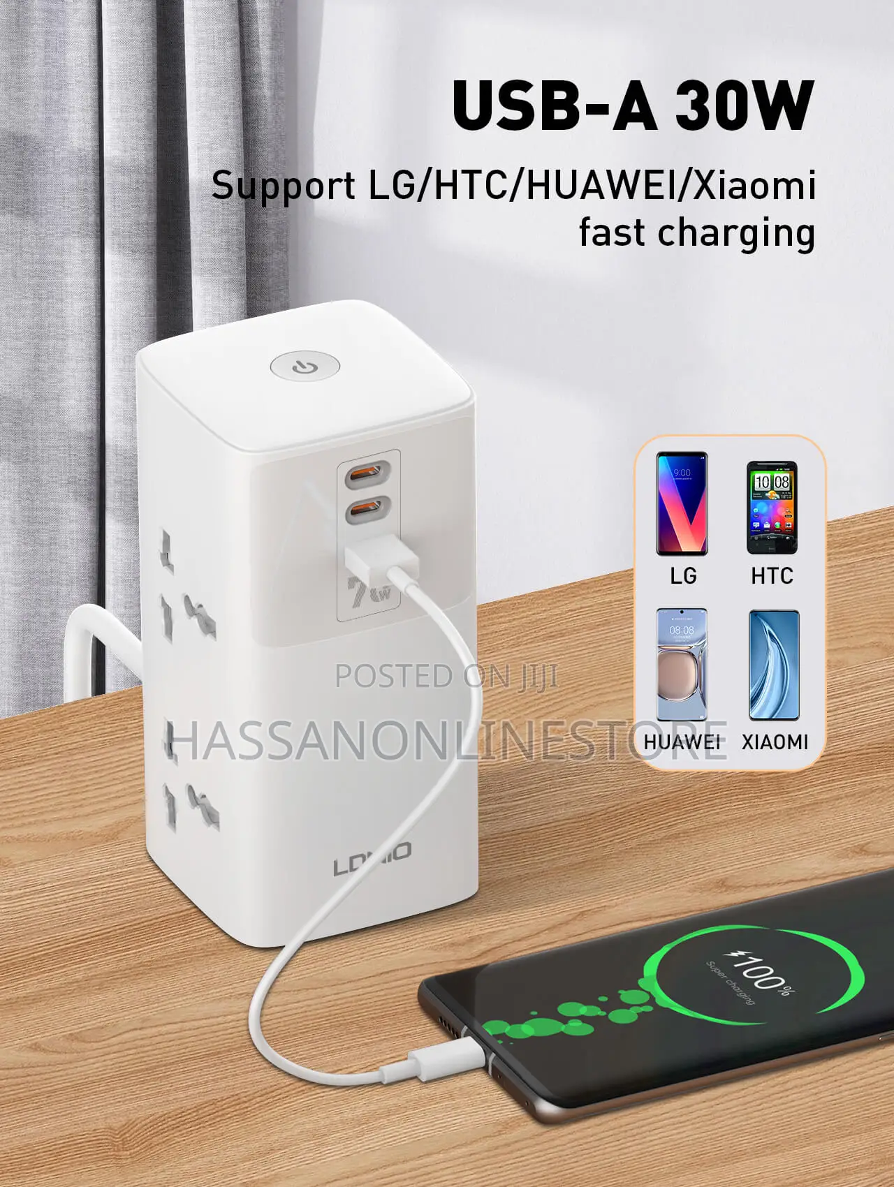 Ldnio Sc4383 70w Multifunctional Universal Desktop Power Adapter