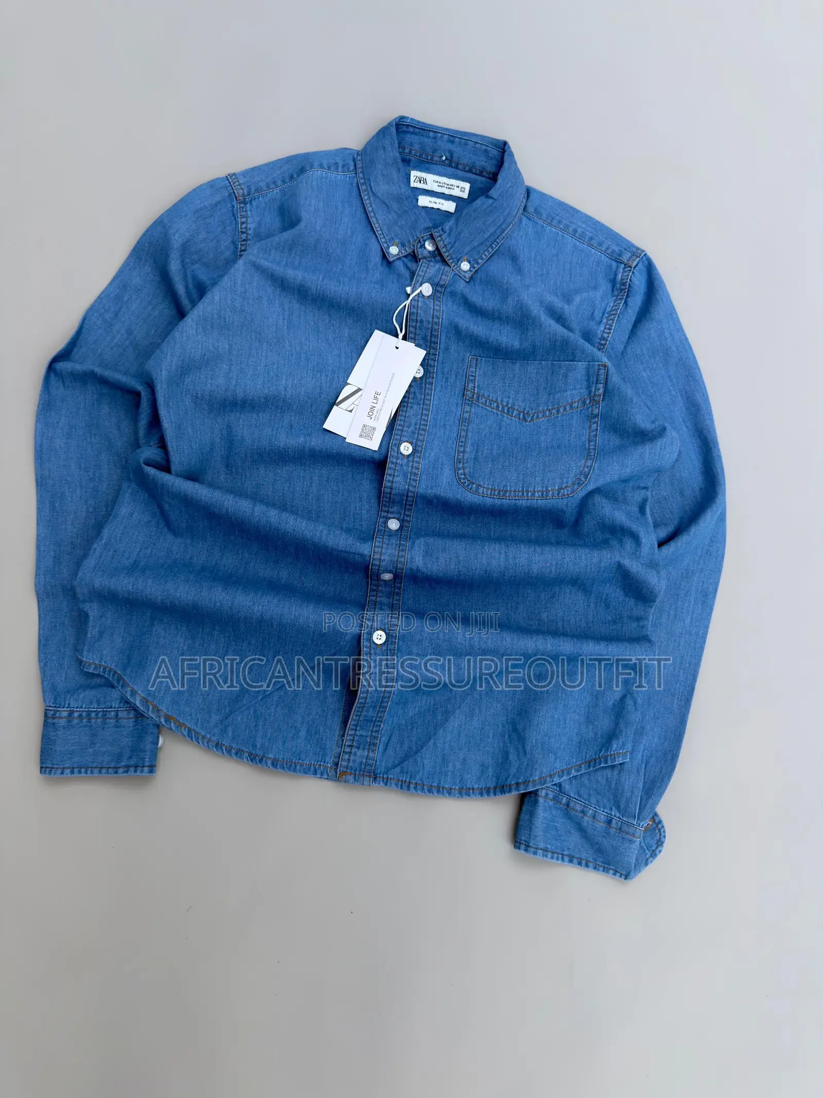 Zara Join Life Long-Sleeves Denim Shirts