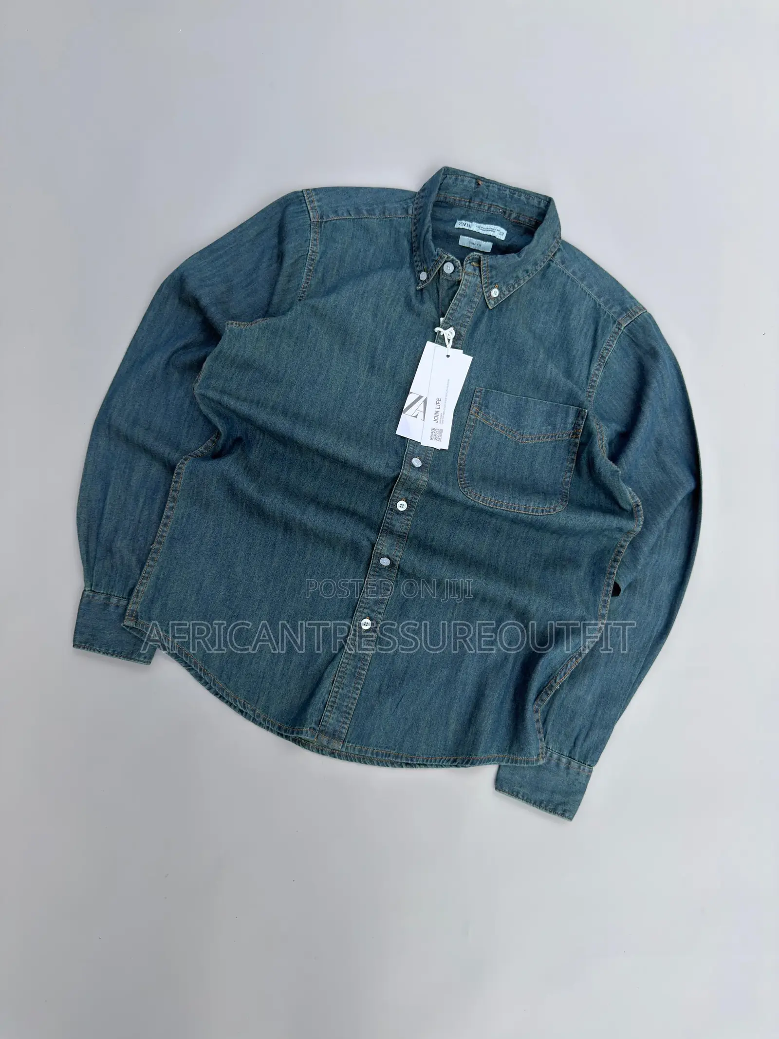 Zara Join Life Long-Sleeves Denim Shirts