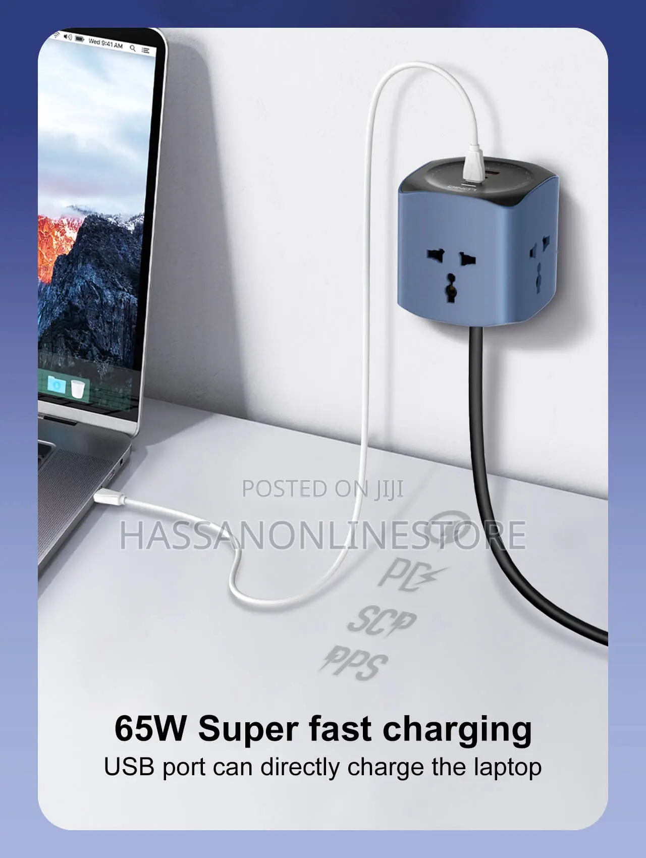 Ldnio Sc3319 6 in 1 Power Socket Adapter Desktop Charger