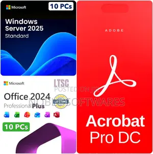 Windows Server Standard 2025 + Microsoft Office 2024 ( 10 Servers )