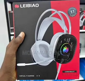 Leibiao L001 Virtual 7.1 Gaming Headset With RGB Lighting