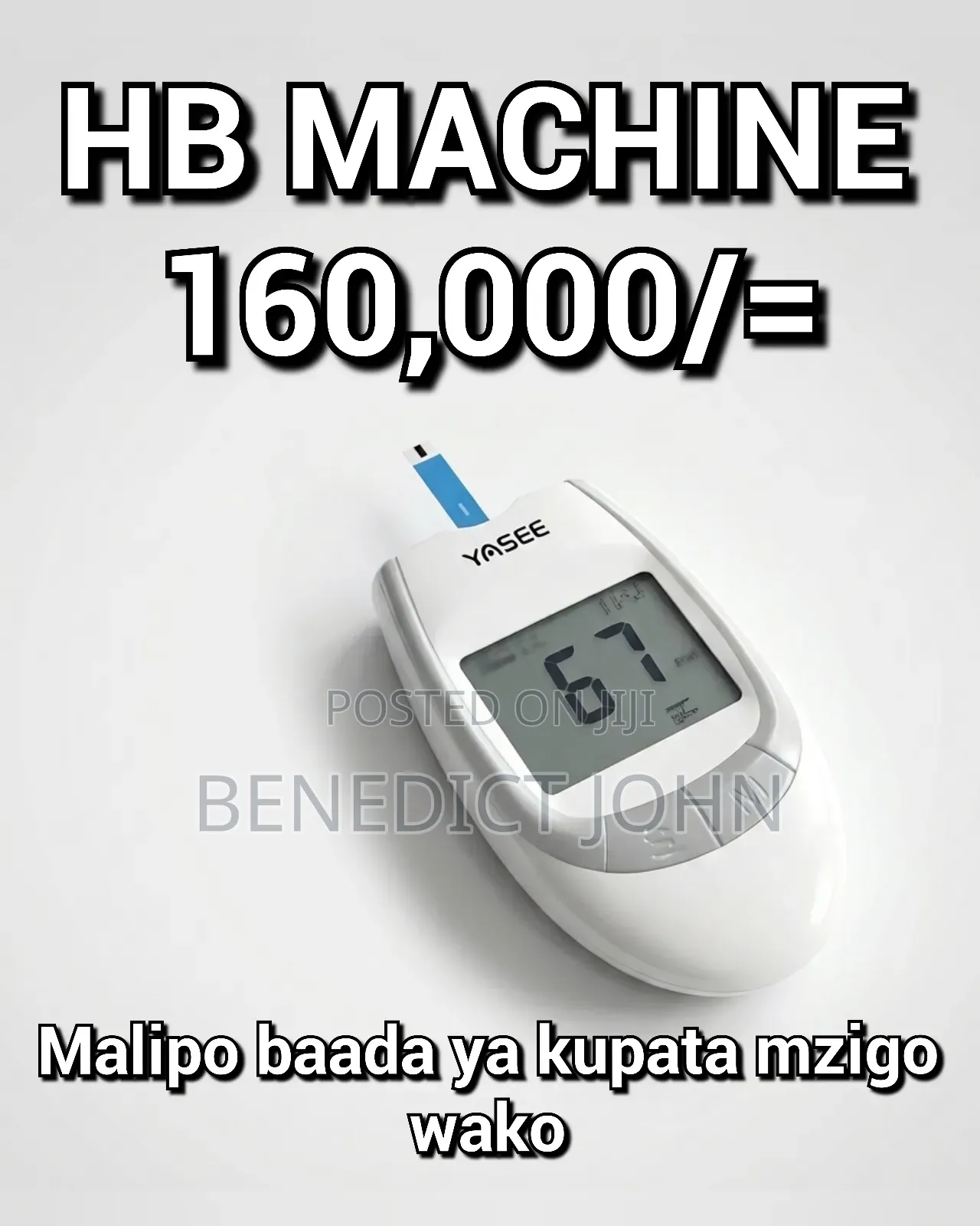 Hb Machine - Mashine Ya Kupima Wingi Wa Damu