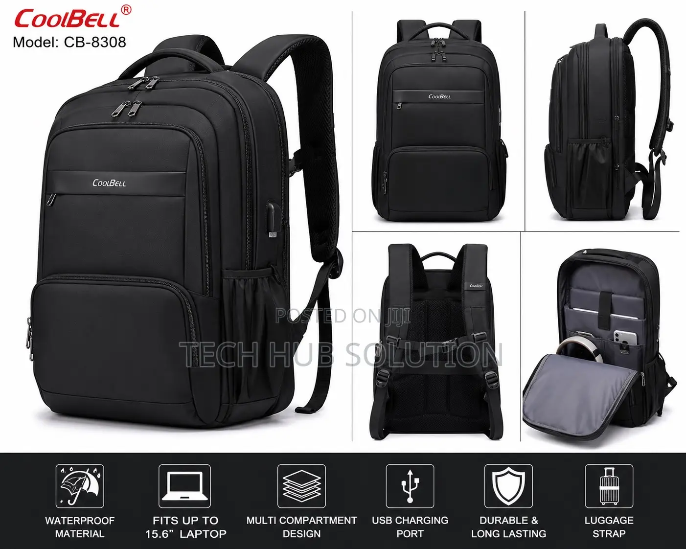 Coolbell Cb-8308 Waterproof Laptop Backpack