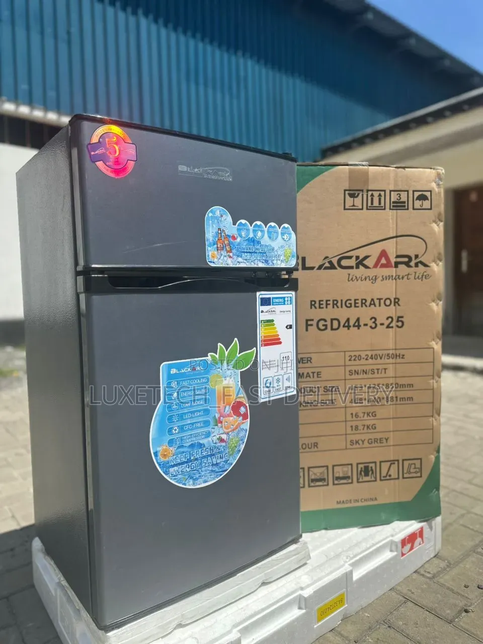 Blackark 98l Double Door Mini Refrigerator